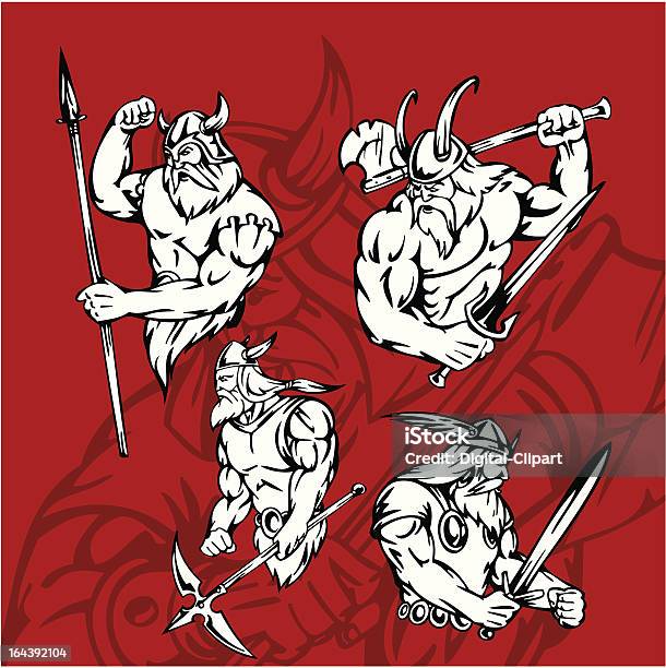 Vikings Stock Illustration - Download Image Now - Men, Viking, Adult