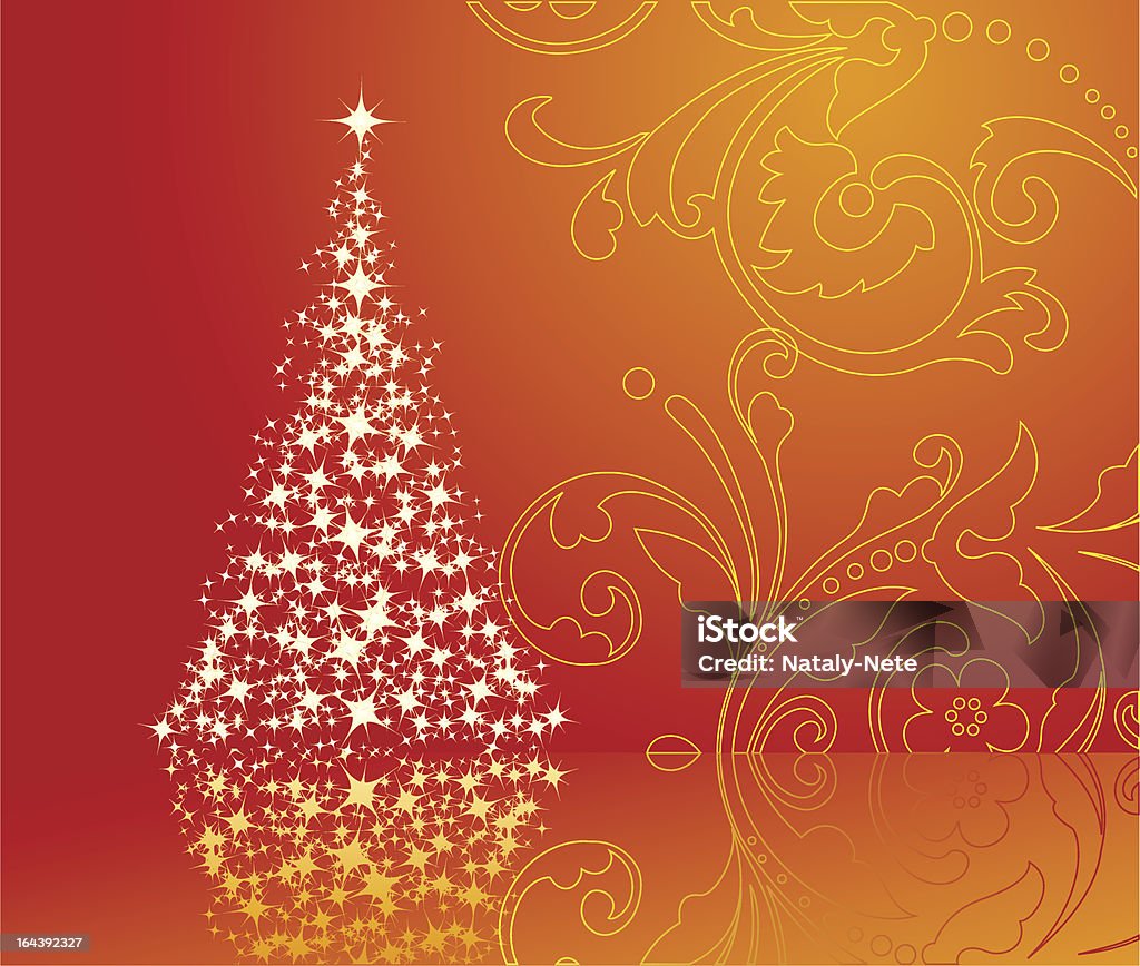 Christmas background "Christmas background, silhouette of a christmas tree. Vector illustration." Backgrounds stock vector