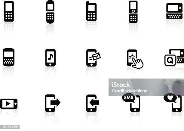 Ilustración de Teléfono Móvil Iconos y más Vectores Libres de Derechos de Teléfono desplegable - Teléfono desplegable, Teléfono inteligente, Ícono