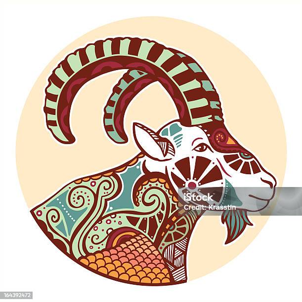 Zodiac Signs Capricorn Stock Illustration - Download Image Now - Astrology Sign, Animal, Animal Body Part