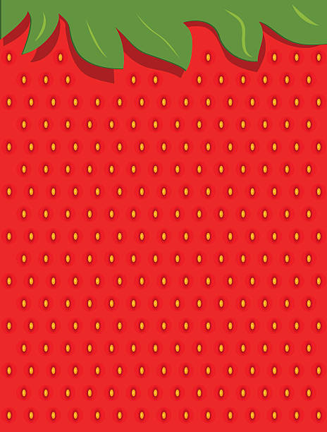 stockillustraties, clipart, cartoons en iconen met background wallpaper of strawberry accents - strawberry