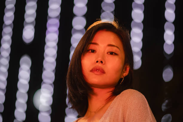 City Female Night Portrait