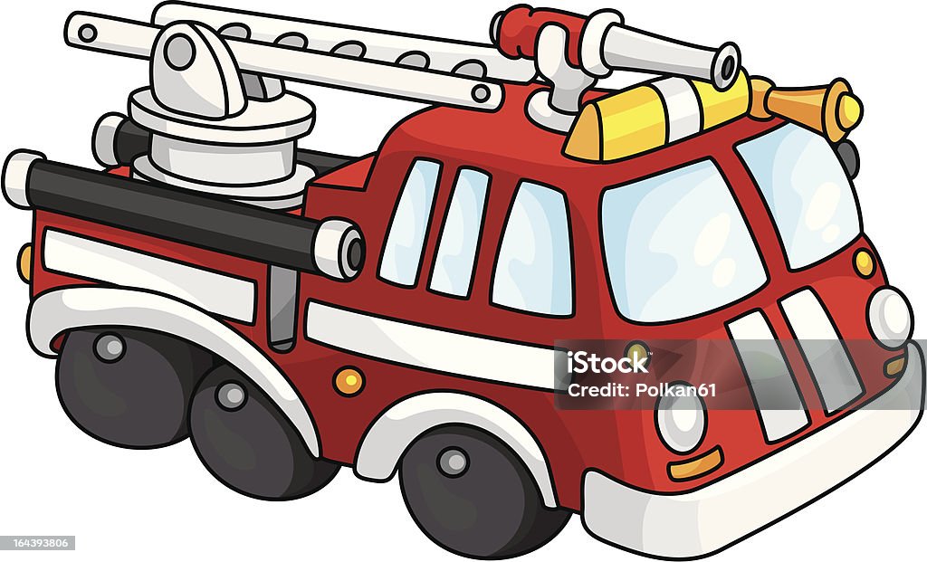 Fire Engine Stock Illustration - Download Image Now - Accidents and ...