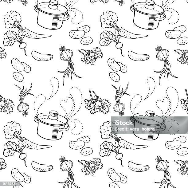 Soupe De Légumes Et De Produits Vecteurs libres de droits et plus d'images vectorielles de Soupe de pommes de terre - Soupe de pommes de terre, Aliment, Aliment cuit à l'eau