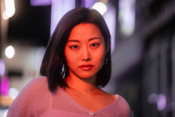 istock City Female Night Portrait 1643939337
