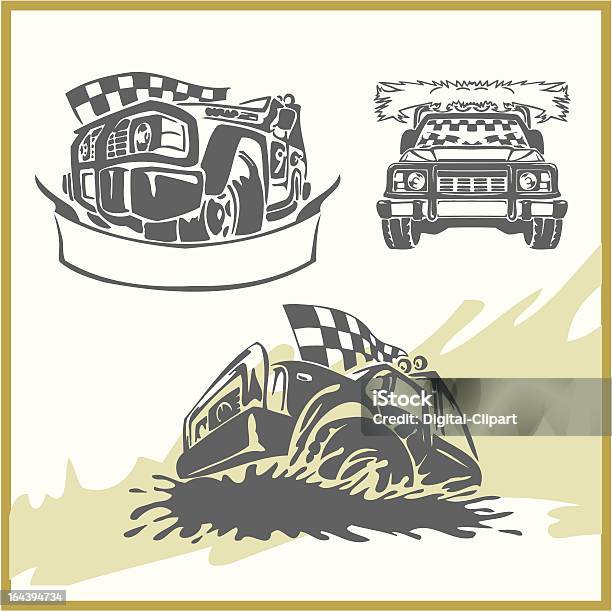 4x4 Offroad Symbol Stock Illustration - Download Image Now - 4x4, Auto Racing, Car