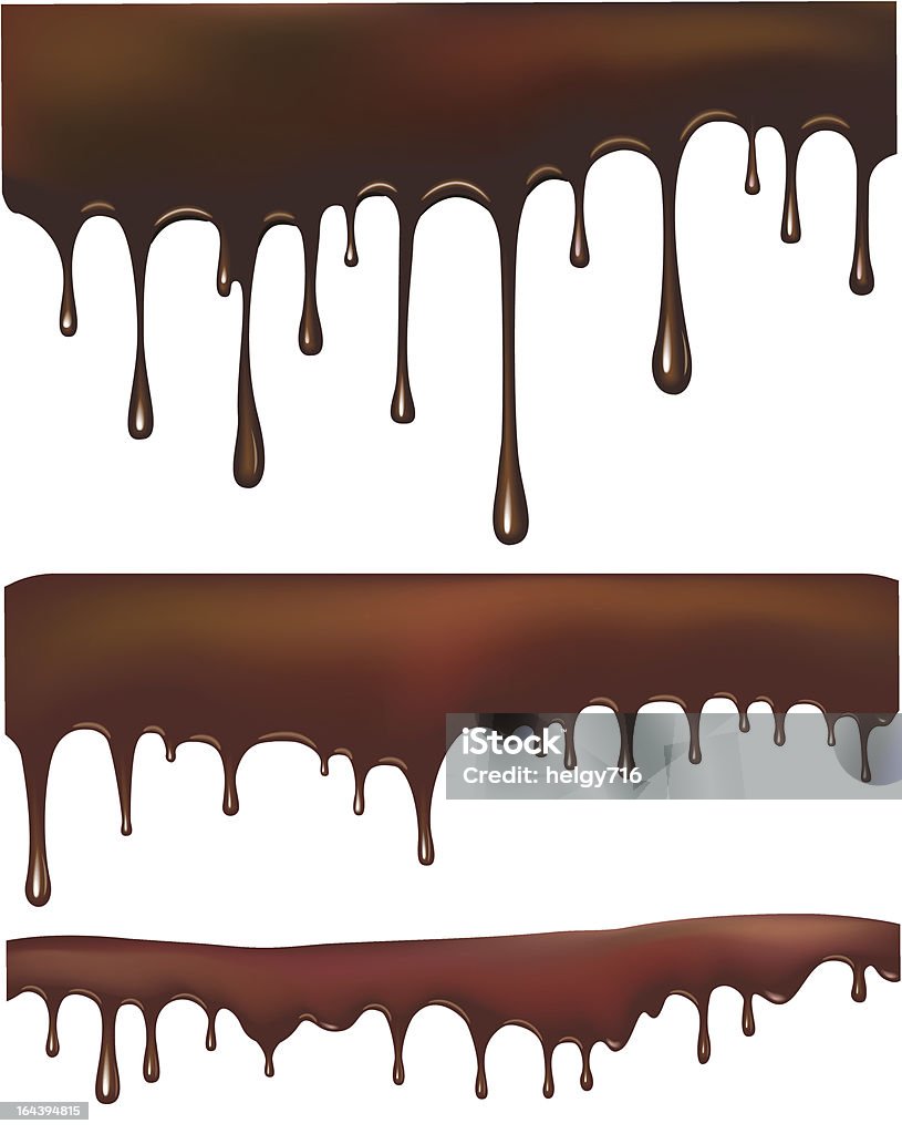 chocolate caliente goteo - arte vectorial de Alimento libre de derechos