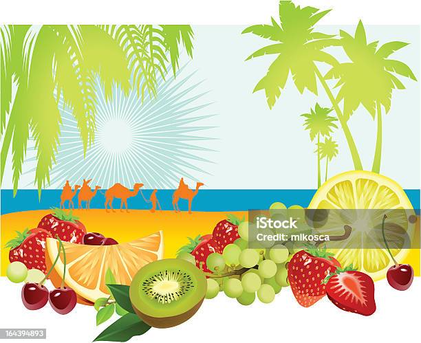 Vetores de Frutas E Verão e mais imagens de Alimentação Saudável - Alimentação Saudável, Areia, Baga - Fruta