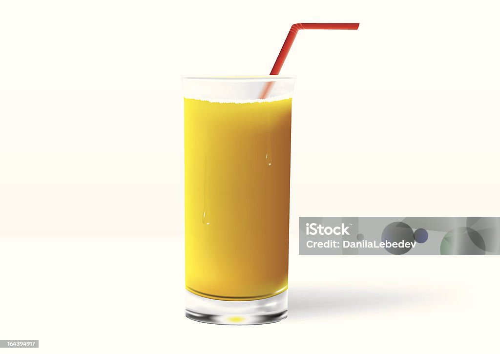Glas Orangensaft (fotorealistischen - Lizenzfrei ClipArt Vektorgrafik
