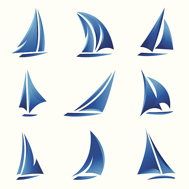 ilustraciones, imágenes clip art, dibujos animados e iconos de stock de barco de vela - sailboat race
