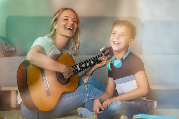 istock Happy family bonding at home 1643952753