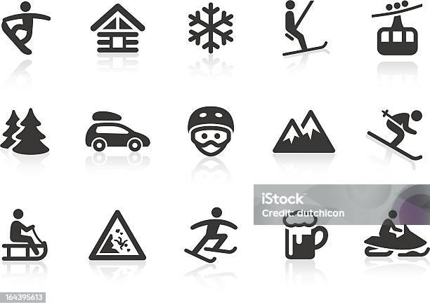 Winter Sport Icons Stock Illustration - Download Image Now - Icon Symbol, Skiing, Ski