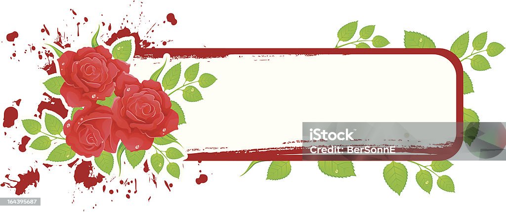 Roses banner  Arts Culture and Entertainment stock vector