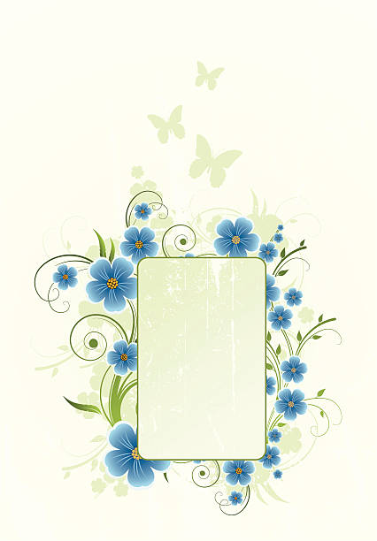 Abstrait cadre floral - Illustration vectorielle