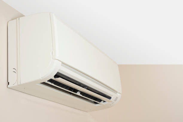 istock Modern air conditioner indoor unit installation on the wall 1643965504