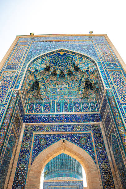 istock Samarkand, Uzbekistan Parade portal of Gur-e-Amir mausoleum, famous architectural complex 1643966257