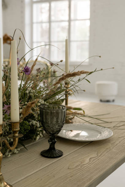 istock A vertical of beautifully arranged cups on a table decorated with flowers 1643973462