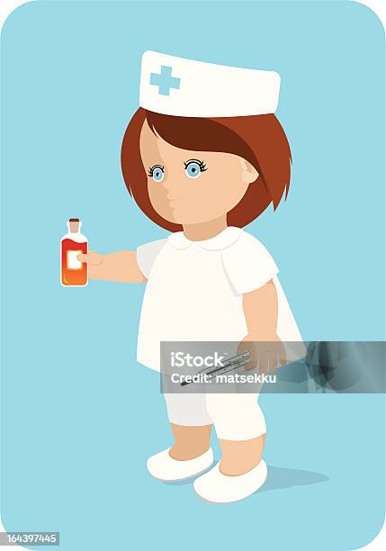 Nurse Stock Illustration - Download Image Now - 12-17 Months, Babies Only, Baby - Human Age