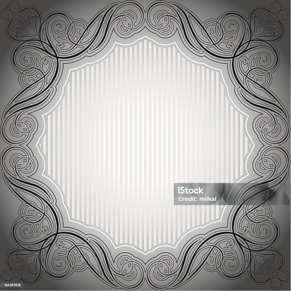 Grey Design Frame Abstract Gray Frame Stock Illustration - Download Image Now - Abstract ...