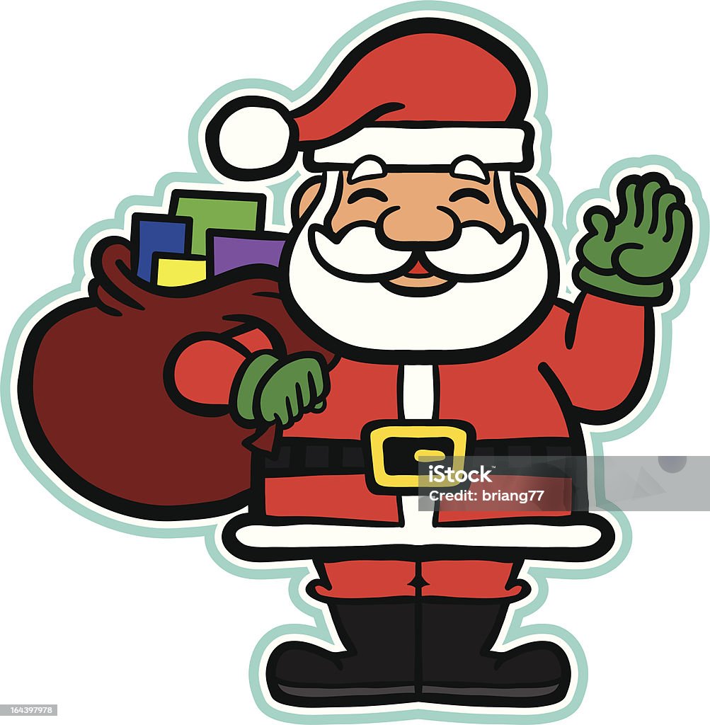 Santa Claus - clipart vectoriel de Acclamation de joie libre de droits