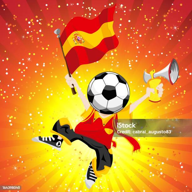 Spanien Fußballgewinner Stock Vektor Art und mehr Bilder von Bildhintergrund - Bildhintergrund, Comic - Kunstwerk, Erfolg