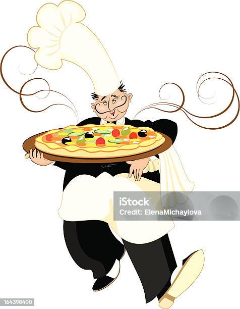 Ilustración de Pizza y más Vectores Libres de Derechos de Aceituna - Aceituna, Adulto, Alegre
