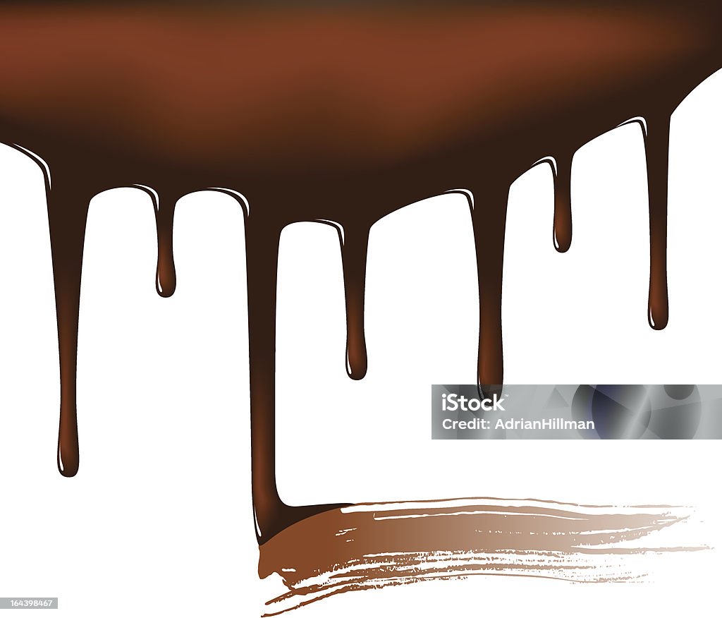 Tentation au chocolat - clipart vectoriel de Coulis de chocolat libre de droits