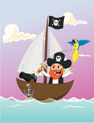 Pirate Rrrrrr Pirates Say Yarrrrr Stock Illustration - Download Image Now - Adult ...