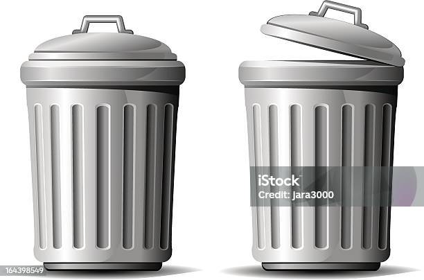 Trash Can Stock Illustration - Download Image Now - Garbage Can, Vector, Trash Icon