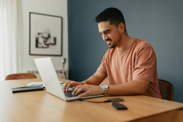 istock Young man working on the laptop 1643986759