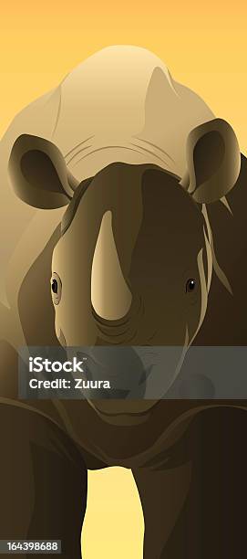 Endangered Species One Horned Rhino Stock Illustration - Download Image Now  - Animal, Animal Wildlife, Animals In The Wild - iStock