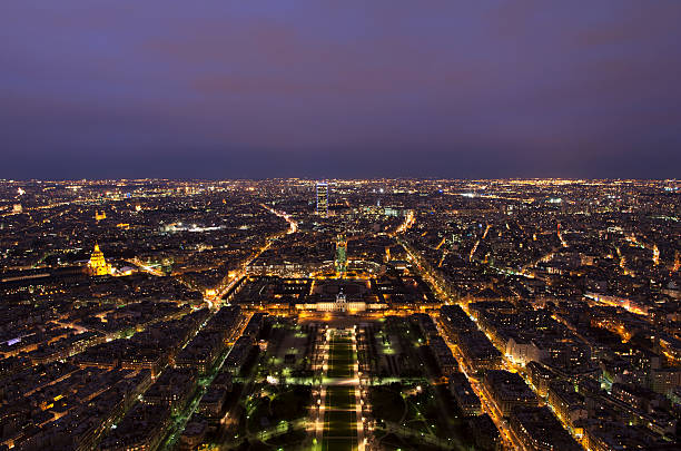 istock Aerial View Night Scene of Paris 164398736