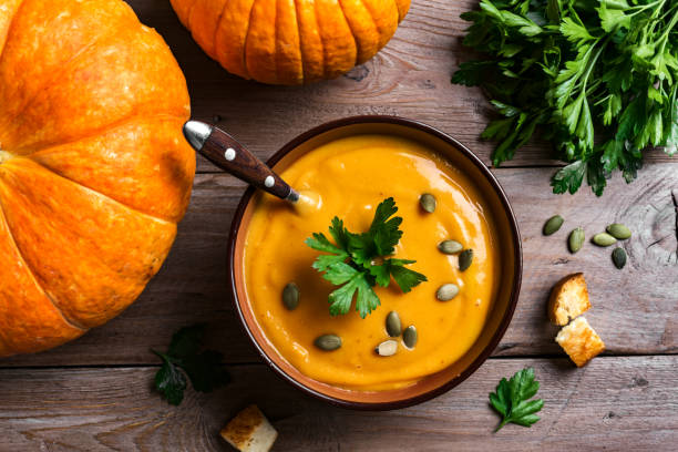 istock Pumpkin Soup and Pumpkins 1643990014