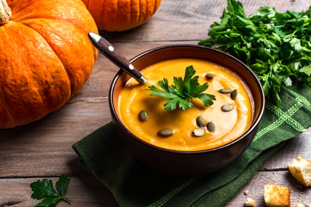 istock Pumpkin Soup and Pumpkins 1643990542