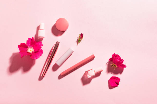istock Make up products and flowers 1643993299