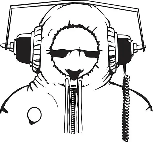 Vector illustration of Camden Cyberman