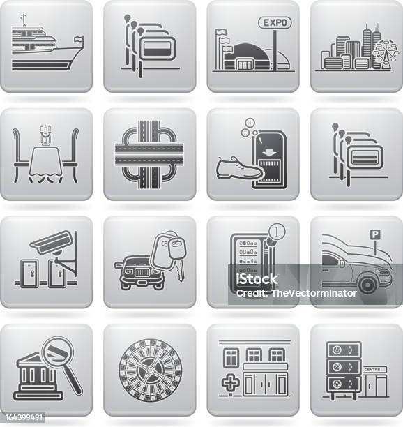 Group Of Icons Representing Travel And Information Services Stock Illustration - Download Image Now