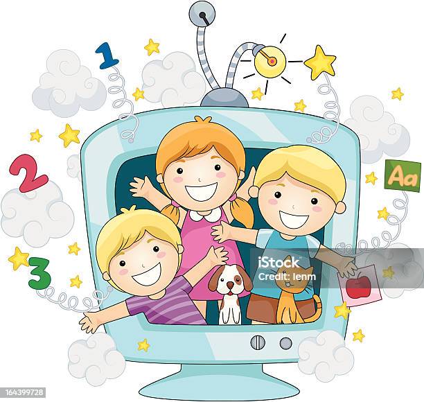 Vetores de Tv Educacional e mais imagens de Atividade - Atividade, Cartão como Recurso Visual, Clip Art