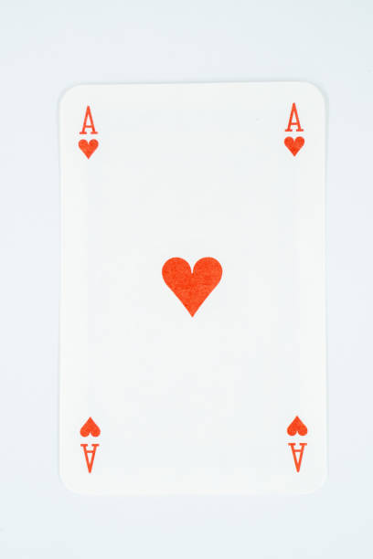 istock Ace of hearts on white background. 1644001066