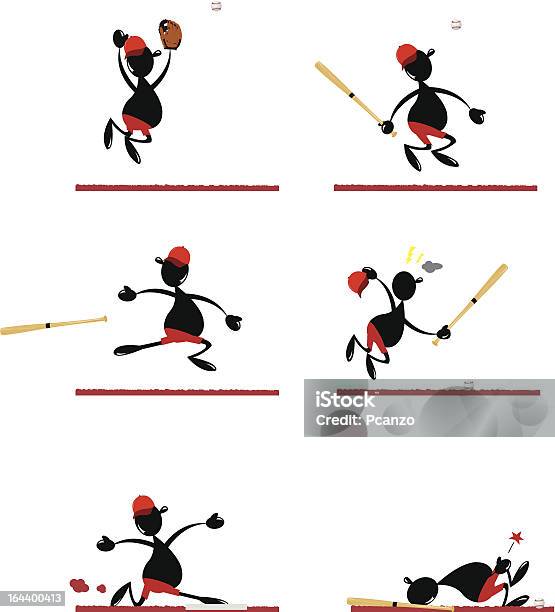 Ilustración de Funny Jugador De Béisbol y más Vectores Libres de Derechos de Actividad - Actividad, Adulto, Atleta - Papel social