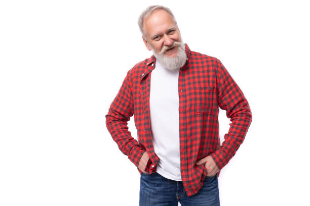 istock handsome 60s elderly man with gray beard in casual shirt 1644005230