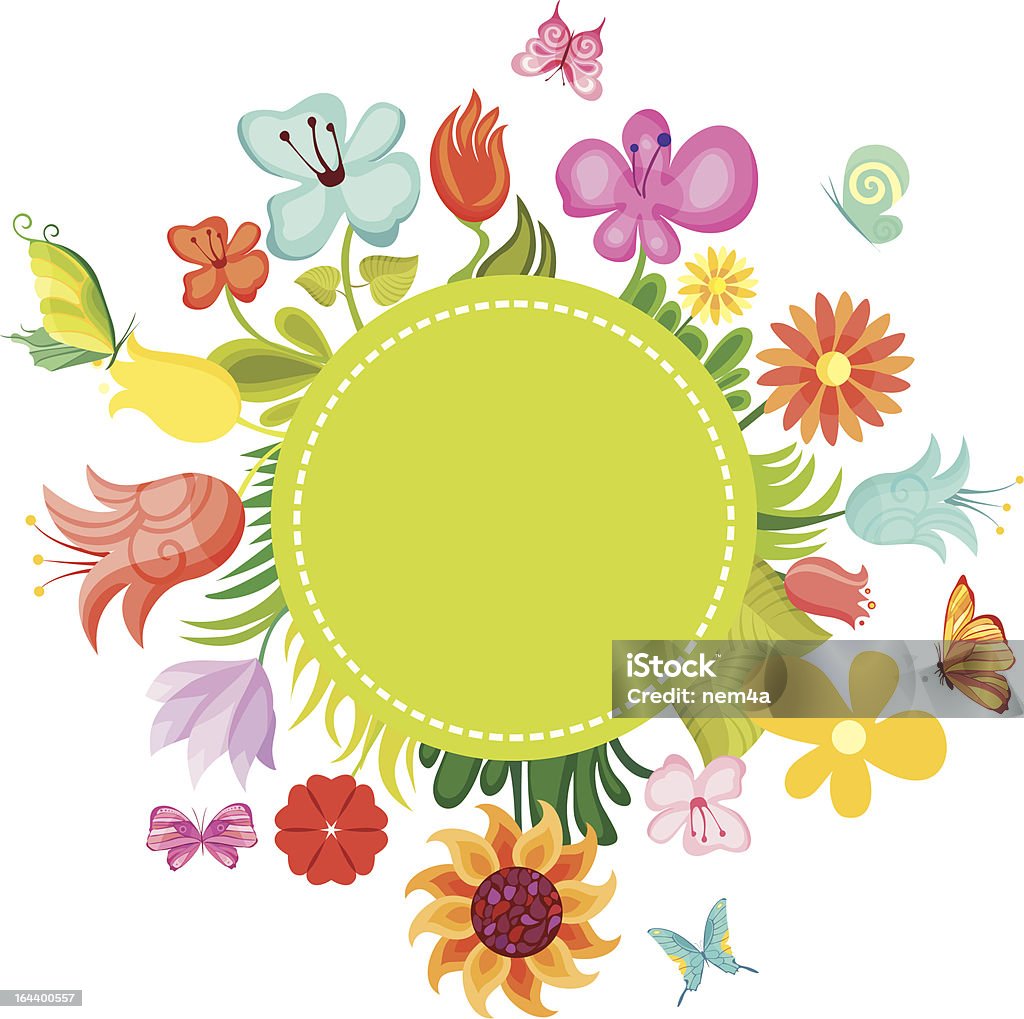 Cartão de flor - Vetor de Beleza natural - Natureza royalty-free