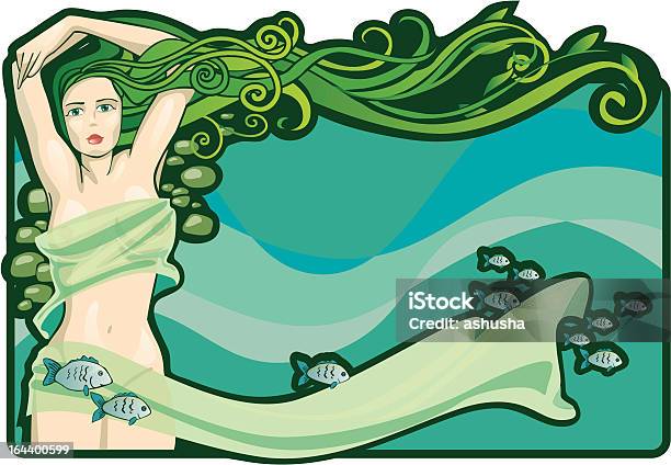 River Nymph Stock Illustration - Download Image Now - River, Women, Adult