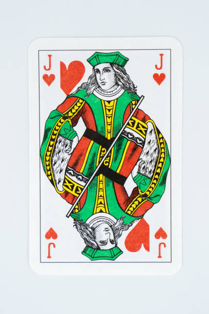 istock Jack of hearts on white background. 1644006278