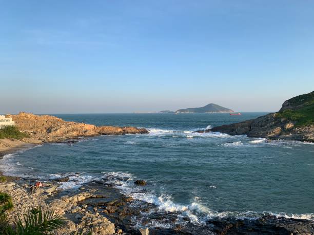istock Hong Kong sunset coastline harbour 1644007418