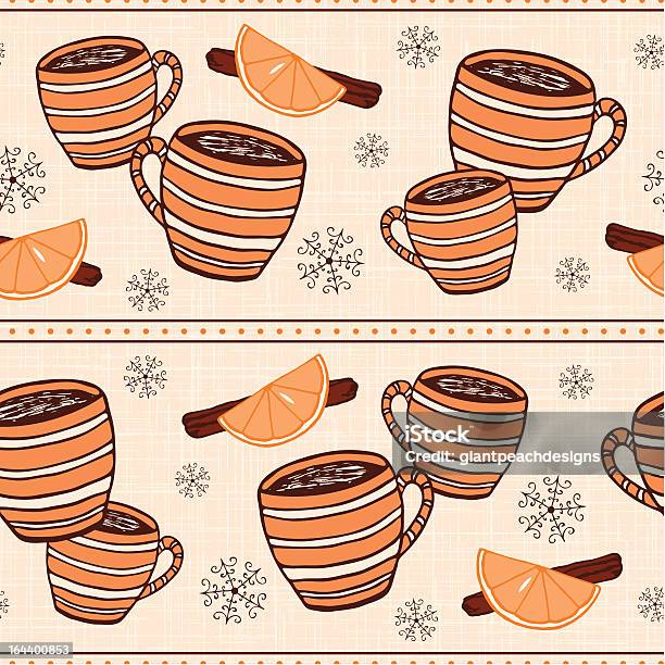 Clementine Épicé Cidre Dhiver Trois Vecteurs libres de droits et plus d'images vectorielles de Cidre chaud - Cidre chaud, Motif, Aliment