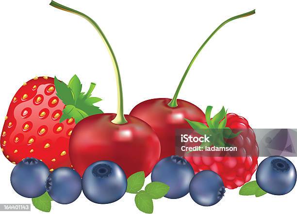 Vetores de Frutas Vermelhas e mais imagens de Amora-preta - Amora-preta, Arranjo, Azul
