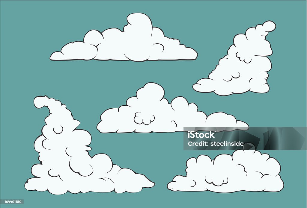 Nuvens - Vetor de Chuva royalty-free