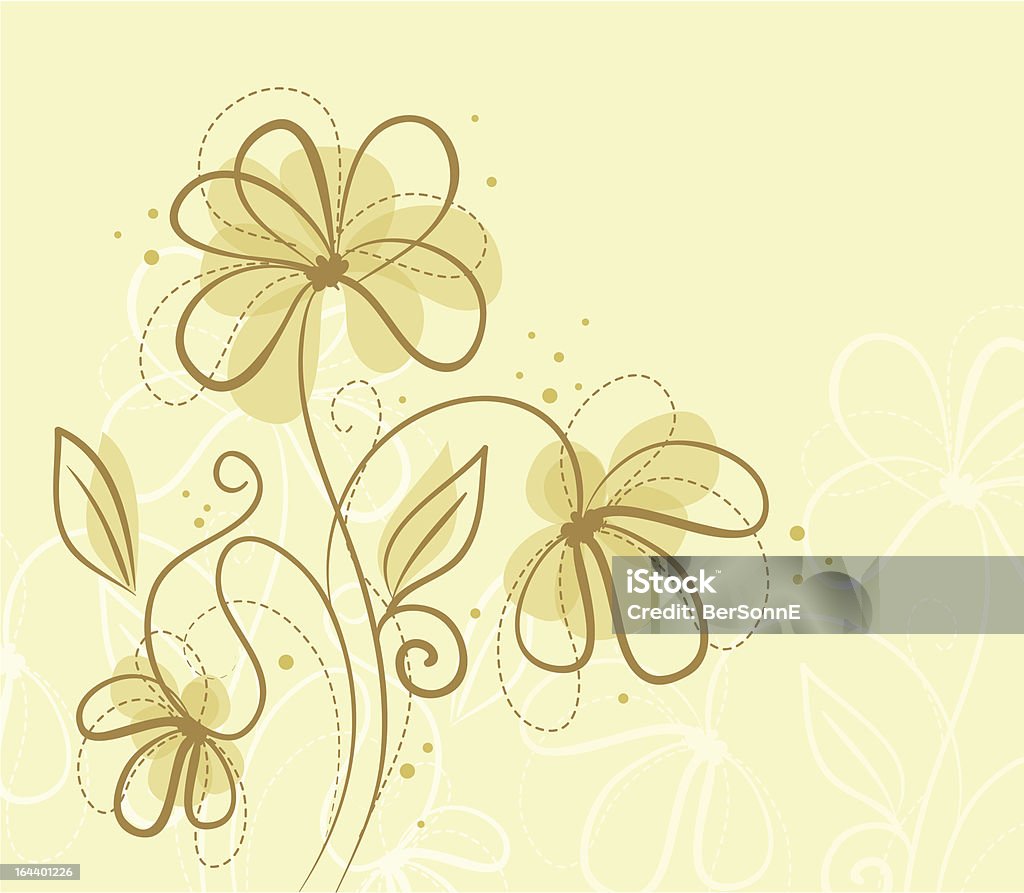 Summer floral  Antique stock vector