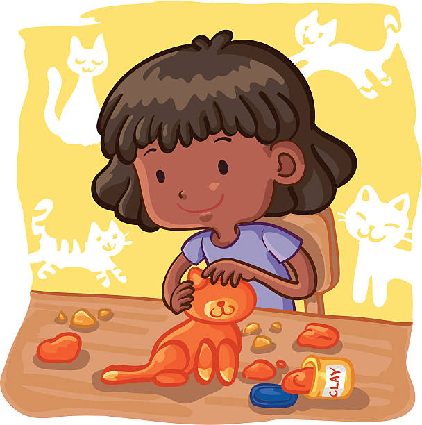 183 Kids Playing With Clay Illustrations & Clip Art - iStock | Kids arts  and crafts